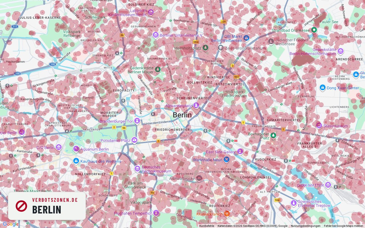 Bubatzkarte Berlin – overview of the cannabis no-consumption zones in Berlin