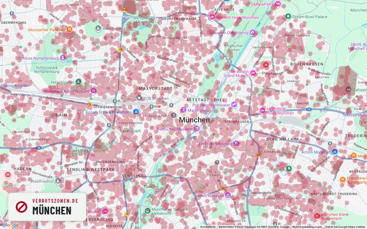 Bubatzkarte Munich – overview of the cannabis no-consumption zones in Munich
